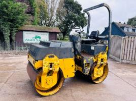 BOMAG BW135AD DOUBLE DRUM ROLLER C/W ROLE BAR *VIDEO*