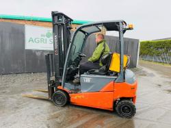 TOYOTA TRAIGO 48 18 ELECTRIC FORKLIFT*C/W SIDESHIFT*YEAR 2017*VIDEO*