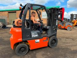 TCM U1D2A20LH FORKLIFT*C/W FORK POSITIONER*YEAR 2021*VIDEO*
