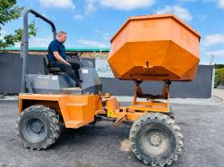 AUSA 400 AHG 4 TONNE SWIVLE TIP DUMPER *C/W ROLL BAR*VIDEO*