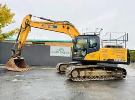 SANY SY215C TRACKED EXCAVATOR*C/W SAFETY GUARDS*VIDEO*
