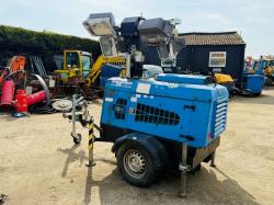 VT1 LIGHTING TOWER *C/W 3 CYLINDER KUBOTA ENGINE*VIDEO*