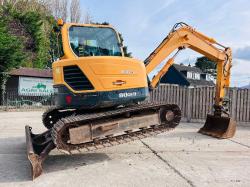 HYUNDIA ROBEX 80CR-9 EXCAVATOR *YEAR 2011, 4771 HOURS* C/W QUICK HITCH *VIDEO*
