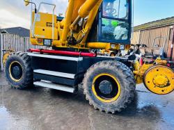 KOMATSU PW170ES-6K 4WD WHEELED EXCAVATOR C/W QUICK HITCH & RAILWAY GEAR *VIDEO*