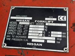 NISSAN PJ02A25 FORKLIFT*C/W PALLET TINES*VIDEO*