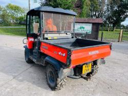 KUBOTA RTV900 4WD UTV *ROAD REGISTERED, YEAR 2011* C/W POWER STEERING *VIDEO*