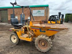 WINGET 2B1500 STRAIGHT TIP DUMPER*C/W ROLL BAR*VIDEO*