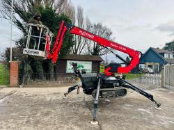 PLATFORM SPIDER 1380 TRACKED MAN LIFT *YEAR 2016* C/W TWIN AXLE PLANT TRAILER *VIDEO*