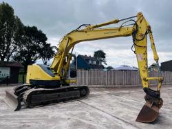 SUMITOMO SH130 TRACKED EXCAVATOR C/W BLADE & QUICK HITCH *VIDEO*