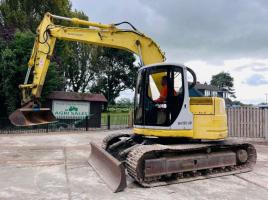 SUMITOMO SH130 TRACKED EXCAVATOR C/W BLADE & QUICK HITCH *VIDEO*