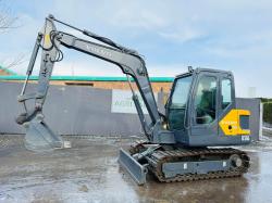 VOLVO EC55D RUBBER BLOCK TRACKS EXCAVATOR *YEAR 2017*C/W BUCKET*VIDEO*