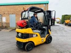 CATERPILLAR GP18N CONTAINER SPEC FORKLIFT*C/W PALLET TINES*VIDEO*