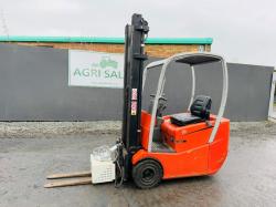 BT C3E150R ELECTRIC FORKLIFT*C/W PALLET TINES*NEEDS CHARGING*VIDEO*