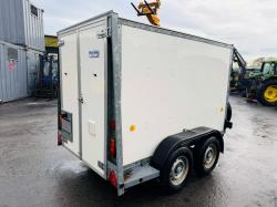 KNOTT TWIN AXLE BOX TRAILER*C/W FRONT AND REAR DOOR*VIDEO*