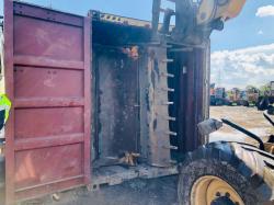 JCB 4CX BACKHOE & JCB 3CX BACKHOE GETTING LOADED INTO CONTAINER FOR EXPORT 