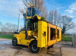SMV SL16-1200A HIGH RISE CABIN FORKLIFT C/W ROTATING HEAD STOCK & PIPE CARRIER *VIDEO*