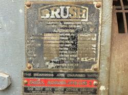 BRUSH STATIONARY GENERATOR*C/W 6 CYLINDER ENGINE*VIDEO*
