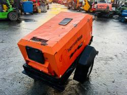 INGERSOL RAND AIR COMPRESSOR*C/W 3 CYLINDER KUBOTA ENGINE*VIDEO*