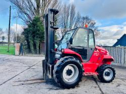 MANITOU M26-4 ROUGH TERRIAN 4WD FORKLIFT *YEAR 2017, 3095 HOURS* VIDEO *