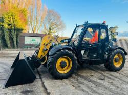 CATERPILLAR TH336 4WD TELEHANDLER * YEAR 2009 * C/W BRAND NEW BUCKET *VIDEO*