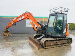 HITACHI ZX85USB-5A TRACKED EXCAVATOR*YEAR 2017*VIDEO*