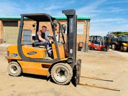 SAMSUNG SF30D FORKLIFT*C/W PALLET TINES*VIDEO*