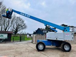 GENIE S85 AIREL PLATFORM * 85 FT WORKING HEIGHT * C/W HYDRAULIC PUSH OUT AXLES *VIDEO*