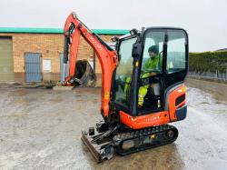KUBOTA KX016-4 EXCAVATOR*C/W BUCKET*YEAR 2013*2212 HOURS*VIDEO*