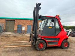 LINDE H70D FORKLIFT*C/W FORK POSITIONER*VIDEO*