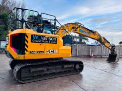 JCB 140XLC TRACKED EXCAVATOR *YEAR 2020, 3774 HOURS* C/W QUICK HITCH *VIDEO*