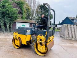 BOMAG BW135AD DOUBLE DRUM ROLLER C/W ROLE BAR *VIDEO*