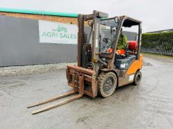 DOOSAN G25P-7 FORKLIFT*C/W FORK POSITIONER*YEAR 2019*VIDEO*