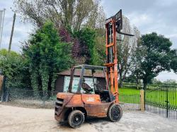TOYOTA 02-2FD35 DIESEL FORK LIFT C/W 3 STAGE MAST *VIDEO*