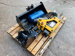 UNUSED 1 X DITCHING BUCKET, 1 X DIGGING BUCKET, 1 X HYDRAULIC HAMMER *2023* VIDEO *