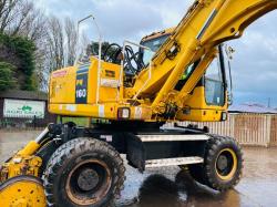 KOMATSU PW160ES-7K 4WD WHEELED EXCAVATOR C/W QUICK HITCH & RAILWAY GEAR *VIDEO*