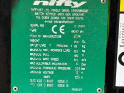 NIFTYLIFT HR21D 4X4 ARTICULATED BOOMLIFT*YEAR 2014*VIDEO*