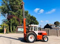 FINLAY F60 ROUGH TERRIAN FORKLIFT C/W TWO STAGE MAST *VIDEO*