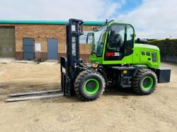 *NEW*UNUSED*JQ POWER CPC35 4WD ROUGH TERRAIN FORKLIFT*YEAR 2025*VIDEO*