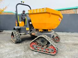 MECALAC TAS3 3 TONNE TRACKED SWIVLE SKIP DUMPER*2018*1053 HOURS*VIDEO*