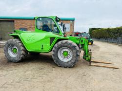 MERLO P34.7+ TURBO TELEHANDLER*C/W PALLET TINES*YEAR 2014*VIDEO*