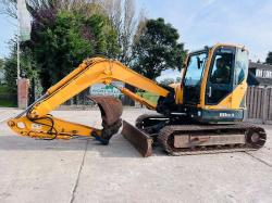 HYUNDIA ROBEX 80CR-9 EXCAVATOR *YEAR 2011, 4771 HOURS* C/W QUICK HITCH *VIDEO*