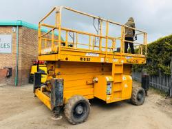 HAULOTTE H18SX 4WD SCISSOR LIFT*2514 HOURS*YEAR 2015*VIDEO*