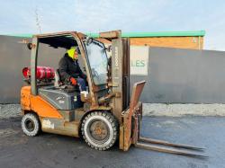 DOOSAN G25P-7 FORKLIFT*C/W FORK POSITIONER*YEAR 2019*VIDEO*