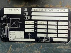 LINDE H70D FORKLIFT*C/W FORK POSITIONER*VIDEO*