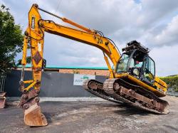 JCB JS220 TRACKED EXCAVATOR*C/W BUCKET*VIDEO*