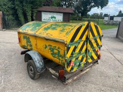 TOWABLE SINGLE AXLE BIN C/W SLIDDING LIDS 