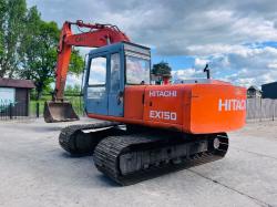 HITACHI EX150 TRACKED EXCAVATOR C/W BUCKET *VIDEO*