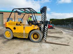 HENLEY HERCULES 2 STAGE MAST DIESEL FORKLIFT* C/W PALLET TINES*VIDEO*