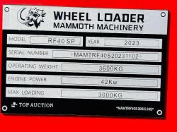 MAMMOTH RF40 SP WHEEL LOADER*C/W 2 STAGE MAST AND TINES*YEAR 2023*VIDEO*