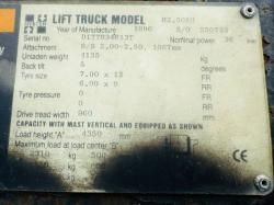 HYSTER H2.50XM FORKLIFT*C/W HYDRAULIC ROTATING BAIL GRAB*VIDEO*